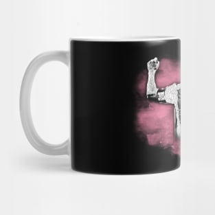 messi watercolor pink Mug